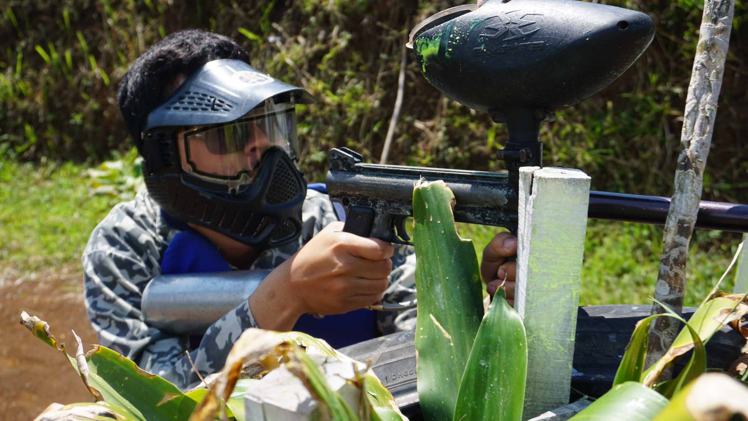 Paintball seru di Pangalengan Bandung
