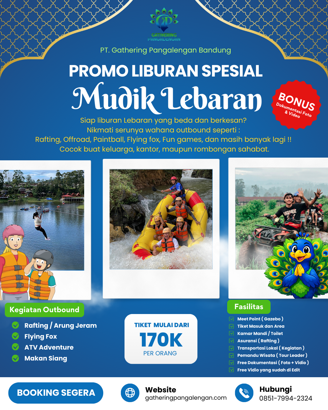Promo Wisata Special Mudik Lebaran Bersama PT. Gathering Pangalengan Bandung PROMO WISATA SPECIAL MUDIK LEBARAN