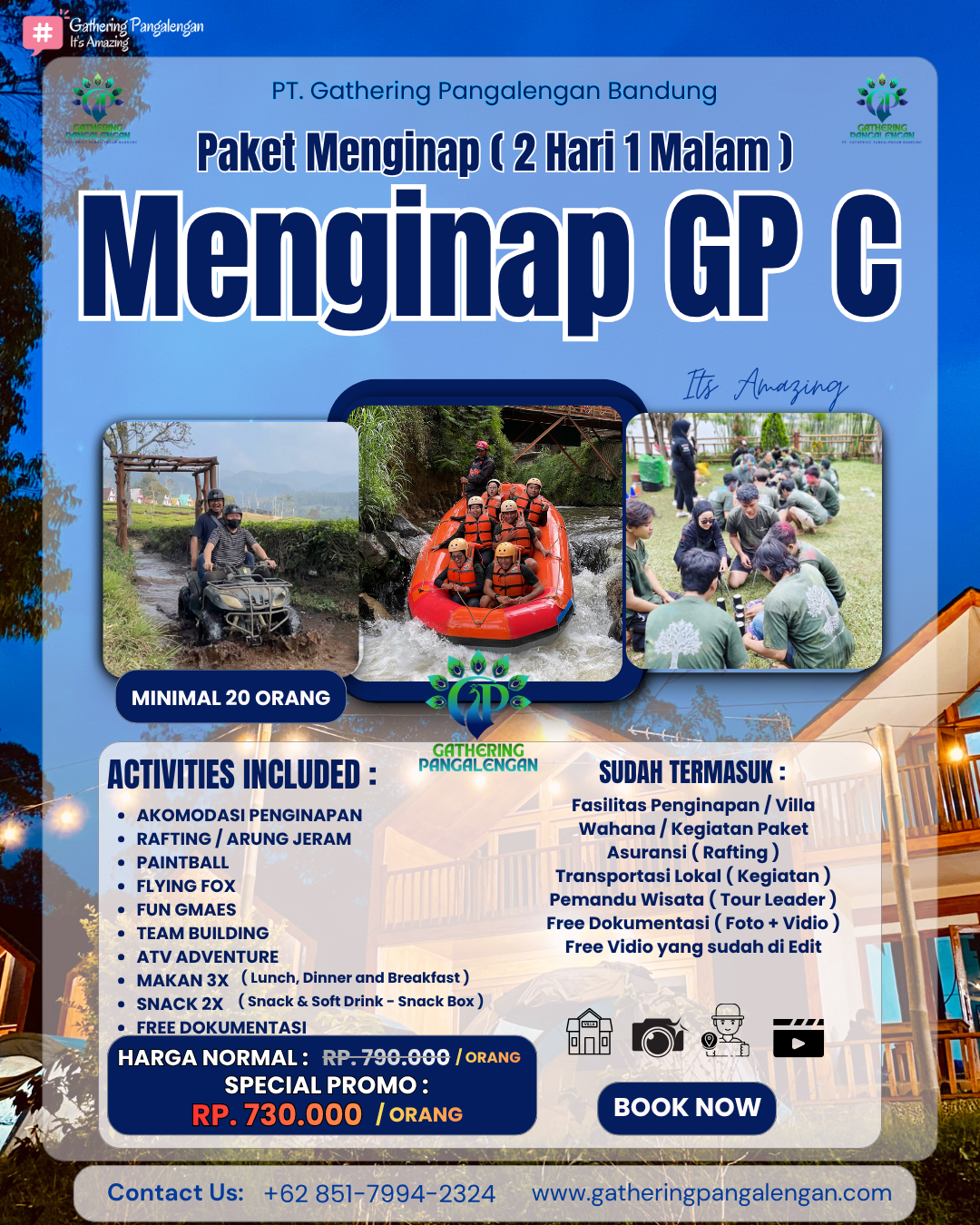 Paket Menginap Gathering Pangalengan Bandung