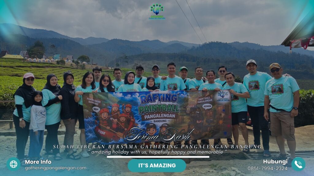 kartu ucapan terimakasih bersama gathering pangalengan bandung